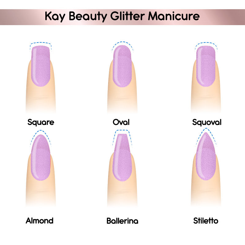 Nail Nourish Glitter Pastel Nail Enamel Polish