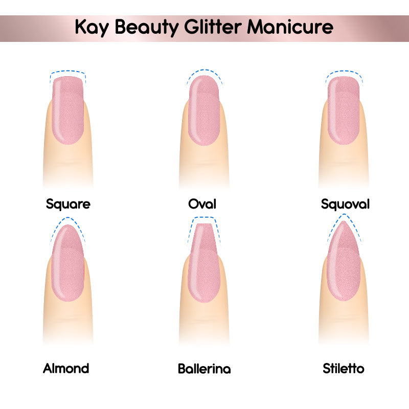 Nail Nourish Glitter Pastel Nail Enamel Polish - Starry Fuchsia