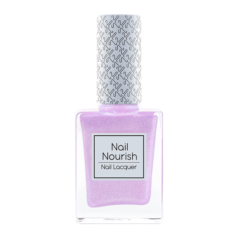 Nail Nourish Glitter Pastel Nail Enamel Polish - Gazing Violet