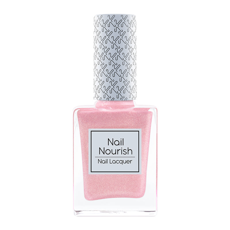 Nail Nourish Glitter Pastel Nail Enamel Polish - Starry Fuchsia