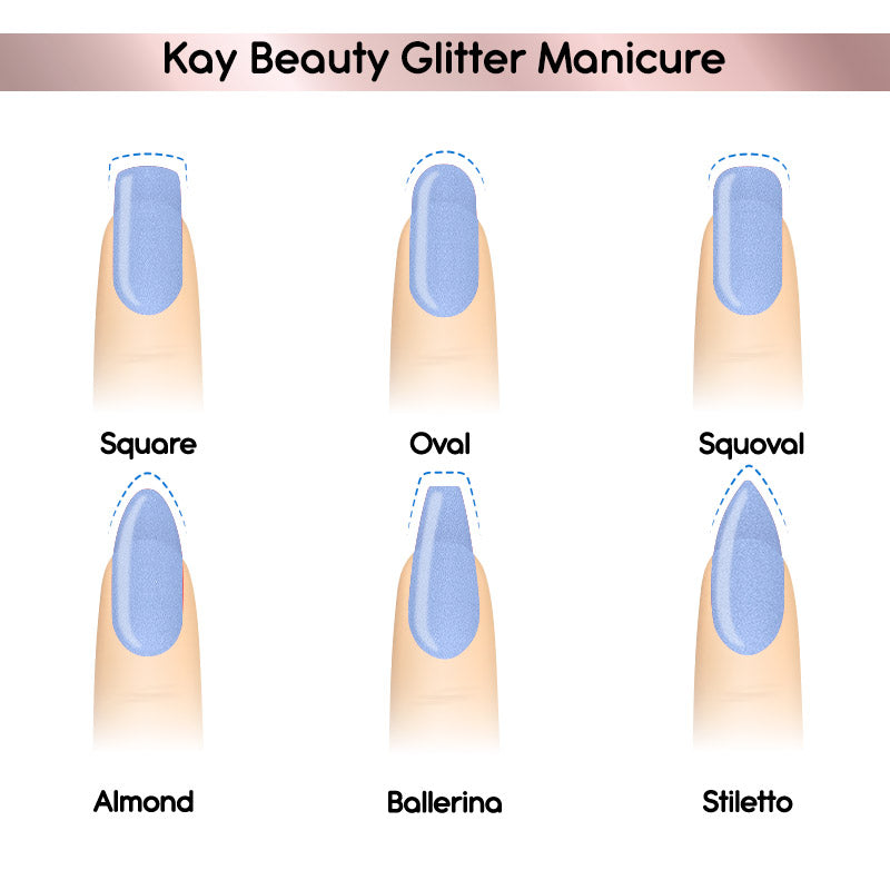 Nail Nourish Glitter Pastel Nail Enamel Polish