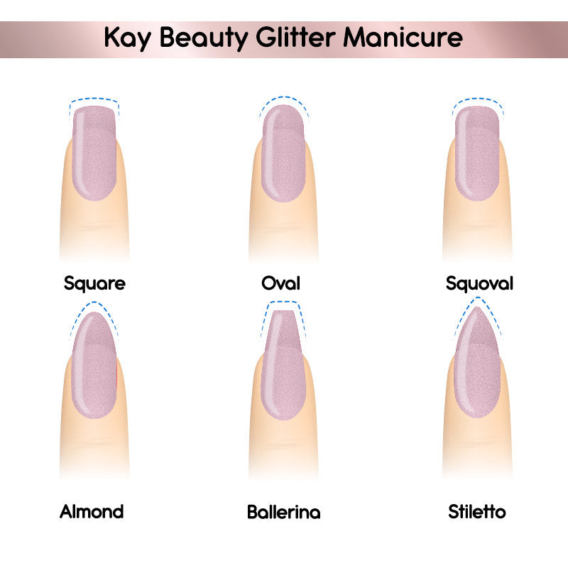 Nail Nourish Glitter Pastel Nail Enamel Polish