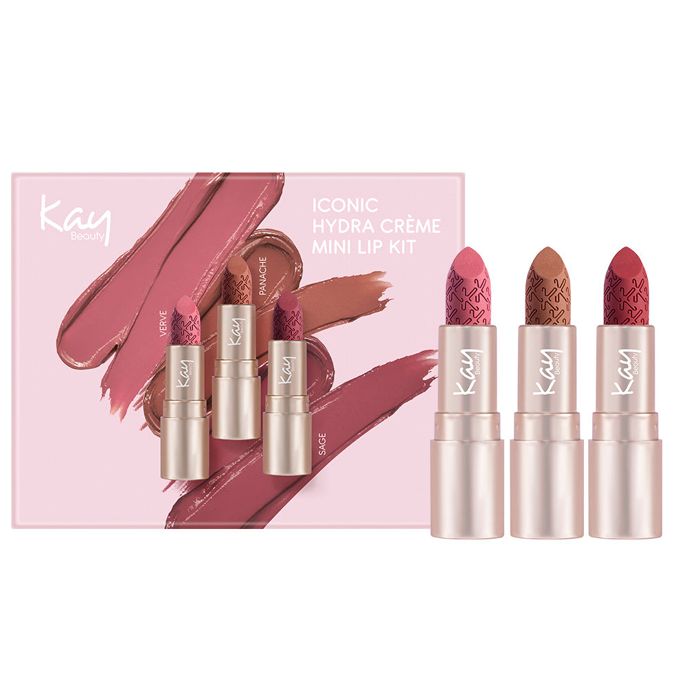 Hydra Creme Mini Lipstick Combo Kit - Set of 3 - Panache, Sage, Verve