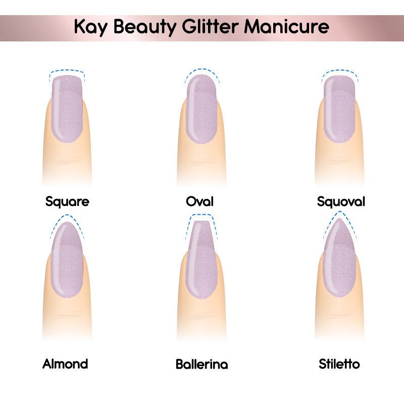 Nail Nourish Glitter Pastel Nail Enamel Polish