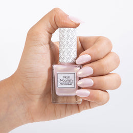 Nail Nourish Glitter Pastel Nail Enamel Polish - Pink Stardust