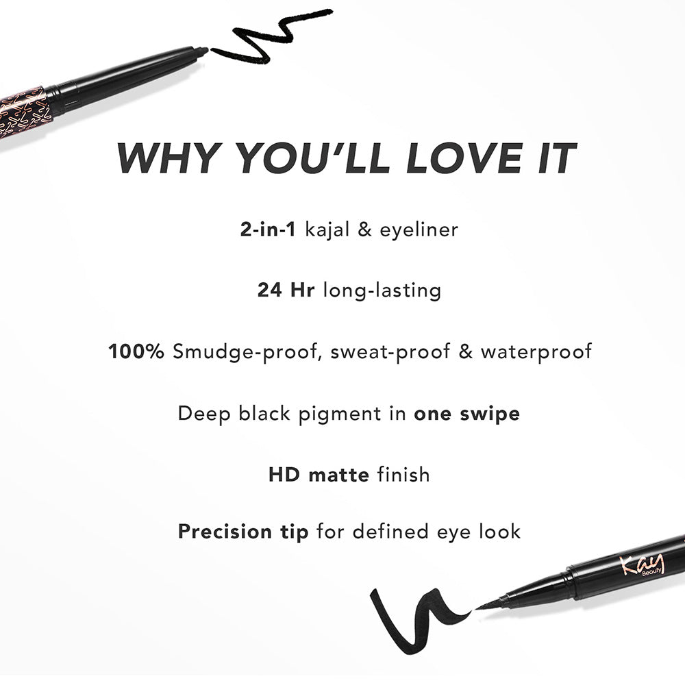 Intense Black 24H Kajal Eyeliner Duo