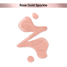Nail Nourish Glitter Pastel Nail Enamel Polish - Rose Gold Sparkle