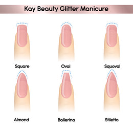 Nail Nourish Glitter Pastel Nail Enamel Polish - Rose Gold Sparkle