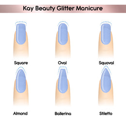 Nail Nourish Glitter Pastel Nail Enamel Polish - Starlit Aqua