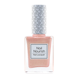 Nail Nourish Glitter Pastel Nail Enamel Polish - Rose Gold Sparkle
