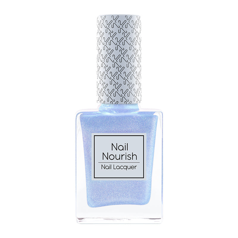 Nail Nourish Glitter Pastel Nail Enamel Polish - Starlit Aqua