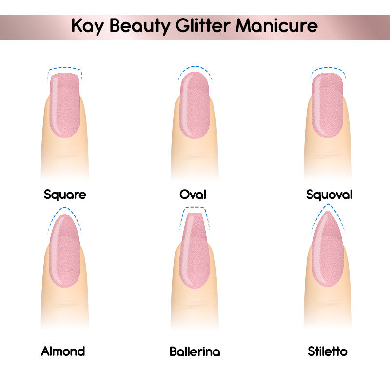 Nail Nourish Glitter Pastel Nail Enamel Polish